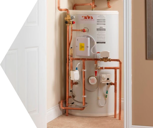 Plumber installing outside tap