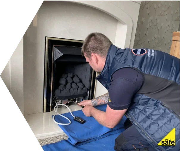 Plumber installing outside tap